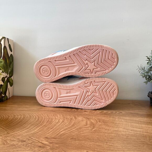 Bape Bapesta Sneakers A Bathing Ape Pastel Pink & Blue Women\'s Size US 7.5 main image 8